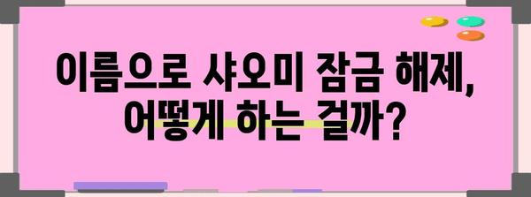 샤오미 언락 신청 | 이름으로 해결하는 방법
