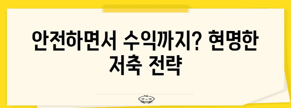 안전한 저축 | 수익성 있는 저축 방법론 소개