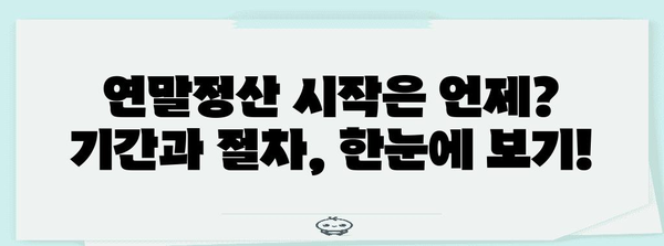 2023년 연말정산, 놓치지 말아야 할 중요 날짜 정리 | 연말정산, 세금 환급, 기한, 일정