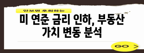 미 연준 금리 인하의 부동산 가치에 미치는 영향 분석