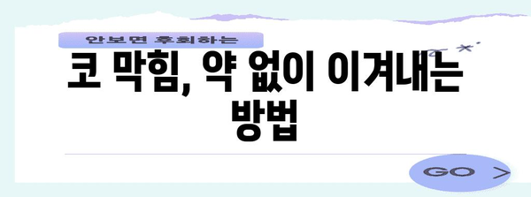 코 막힘 완벽 대처 가이드 | 원인, 해결책 총망라
