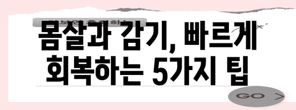 몸살 및 감기에 맞선 즉각적 해결책 5가지