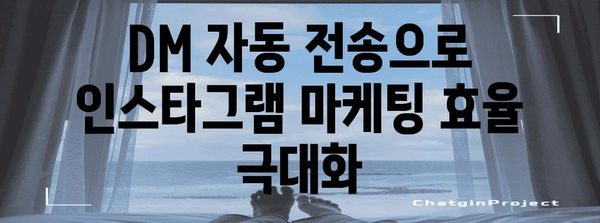 인스타그램 마케팅 혁명 | DM 자동 전송의 쉬고 빠른 방법