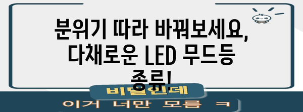 LED 무드등 추천 | 분위기 업그레이드를 위한 선택