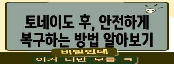 토네이도 발생 시 안전하게 대처하는 방법 | 안전 가이드, 비상 대비, 자연 재해, 안전 수칙