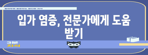 입가 염증 완화 | 균형 잡힌 식단과 치료법 소개