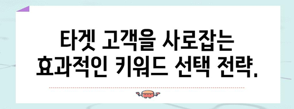 키워드 전략 | 웹사이트 가시성 향상