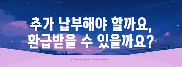 연말정산 기회 놓쳤다면? 놓치지 말아야 할 정보 | 연말정산, 추가납부, 환급, 기한, 방법