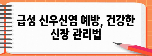 급성 신우신염 이해하기 | 원인, 증상, 치료법