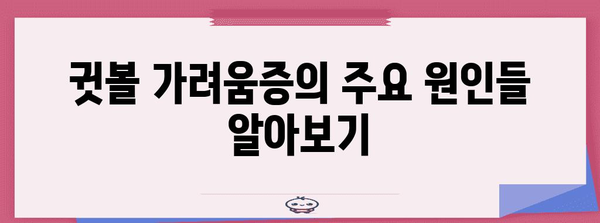 귓볼 가려움증 완벽 해결 가이드 | 원인과 치료법 총정리