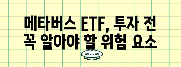 메타버스 ETF | 투자 risk 관리 전략