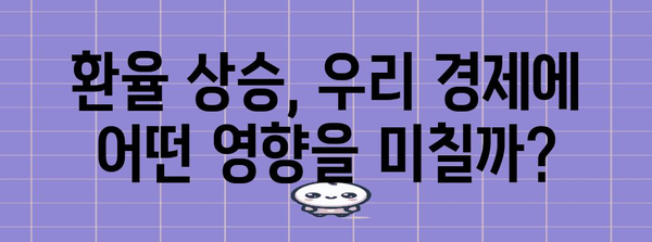 원 달러 환율 상승 | 경제적 의미 파악
