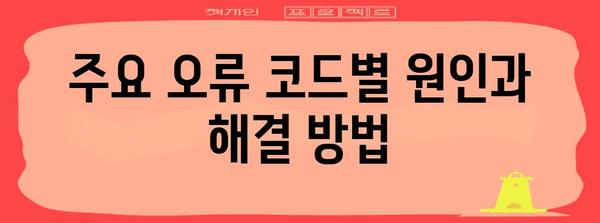 연말정산 오류코드 해결 가이드| 원인 분석 및 해결 방법 총정리 | 연말정산, 오류, 코드, 해결