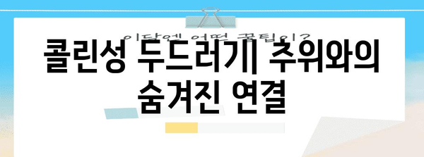 콜린성 두드러기와 건조함 | 추위에서 몸이 가려운 이유