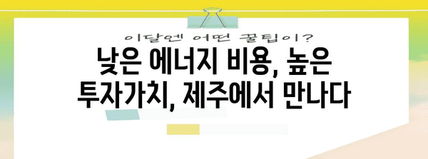 제주도 태양광 타운하우스, 최고의 투자 기회 놓치지 마세요!