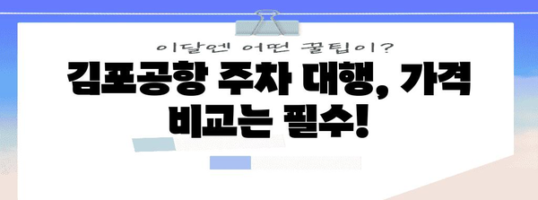핵심 키워드 | 김포공항, 주차 대행, 후기