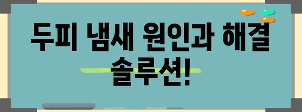 두피 냄새 제거 솔루션 | 지성 두피 관리와 탈모 예방