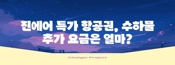 진에어 수하물 무게확인 팁 | 누구나 쉽게 확인하기