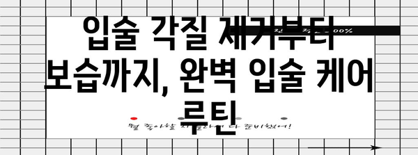 건강한 입술 유지 가이드 | 입술 트는 것 예방 5가지 꿀팁
