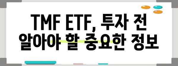 TMF ETF 매수 타이밍 | 시장 분석으로 정복하는 투자