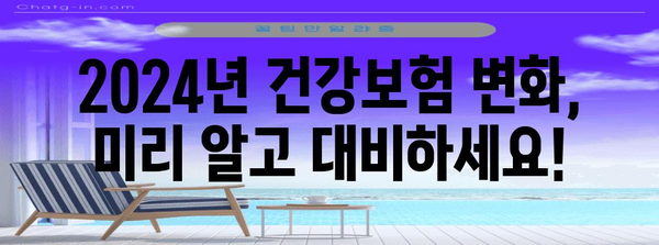 2024년 국민건강보험 영향 | 사업주 필독 분석