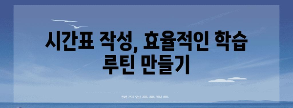 수능 탐구 시간표 짜는 꿀팁| 과목별 효율적인 시간 분배 전략 | 수능, 탐구, 시간관리, 학습 전략