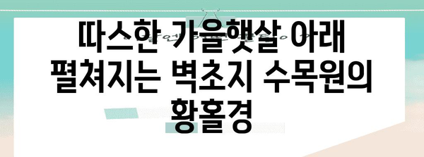 파주 벽초지 수목원 가을 데이트 | 신들과 함께하는 경치 좋은 여행