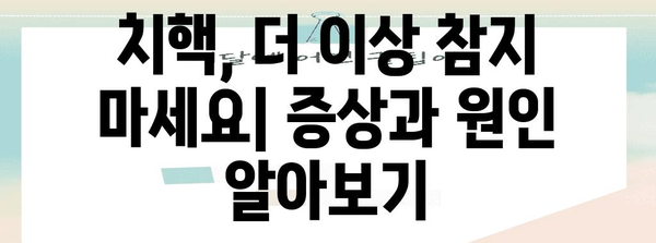 항문 터짐 치핵 고생, 이제 끝! 치핵 완벽 가이드와 치료법