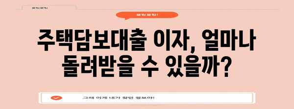 연말정산 장기주택저당차입금 이자상환액 공제 꿀팁| 최대 혜택 받는 방법 | 연말정산, 주택담보대출, 세금 환급