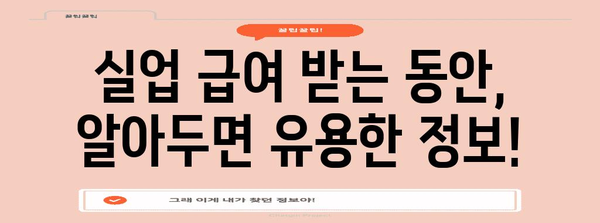 고용보험 실업 급여 2024년 최신 안내
