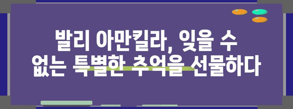 발리 고급 풀빌라 여행지 | 아만킬라