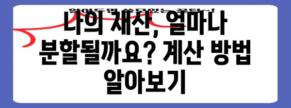 이혼 재산 분할 | 소송 전문가 가이드
