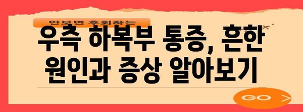 여성 우측 하복부 통증 | 원인, 증상, 치료법