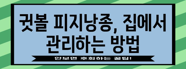 귓볼 피지낭종 통증 자연적으로 해결하는 방법