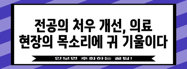 의료계의 미래 | 전공의 처우 개선 토론회