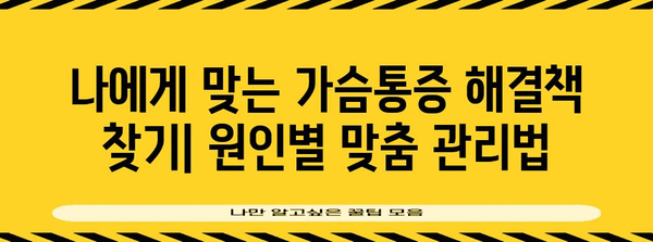 가슴통증 원인 7가지 | 남녀 공통 고민의 분석