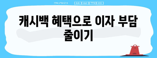 캐시백 대출 비교 | 이자 환급 혜택 최적화