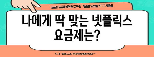 넷플릭스 요금제 비교 및 해지 안내