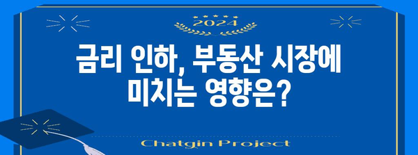 금리 인하와 부동산 시장 | 알아두면 손해 보는 조언