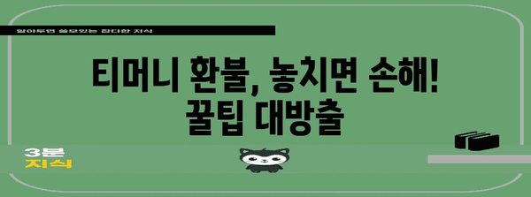 티머니 환불 가이드 | 간편한 절차와 꿀팁 모음