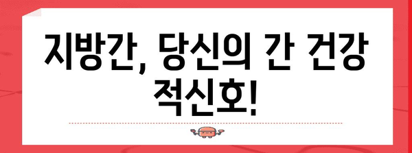 과도한 간수치와 지방간 이해하기 | 정상 범위와 대처 방법