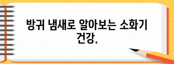 방귀 냄새가 알려주는 건강 위험 신호