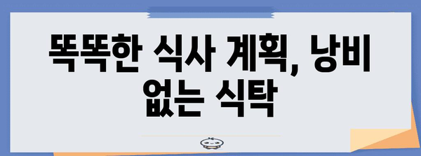 식비 절약 꿀팁 10가지 | 부엌에서 알뜰하게 사는 비결