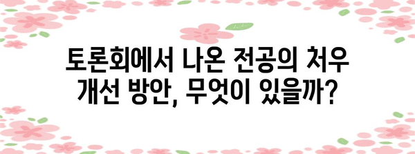 의료계의 미래 | 전공의 처우 개선 토론회