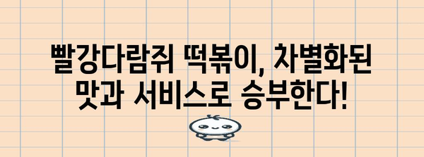 떡볶이 창업 가이드 | 빨강다람쥐 프랜차이즈의 5가지 강점