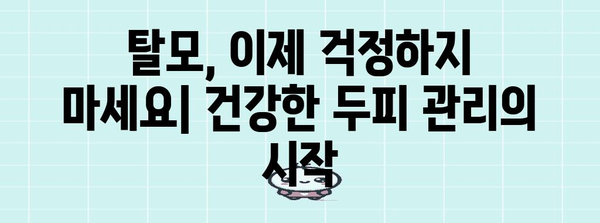 머리카락 관리의 핵심 | 탈모 예방법과 두피 케어