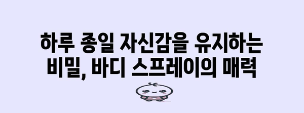 마초의 선택 | 남성을 위한 필수품, 바디 스프레이