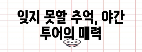한국민속촌 야간 투어 | 전통이 빛나는 특별 공연 체험