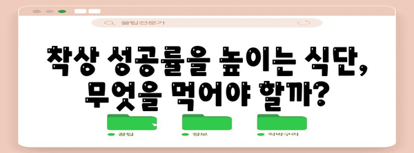 시험관 시술 전후 영양 관리로 성공률 높이기