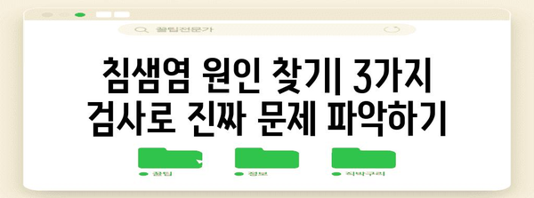 침샘염 진단 가이드 | 필수 검사 3가지